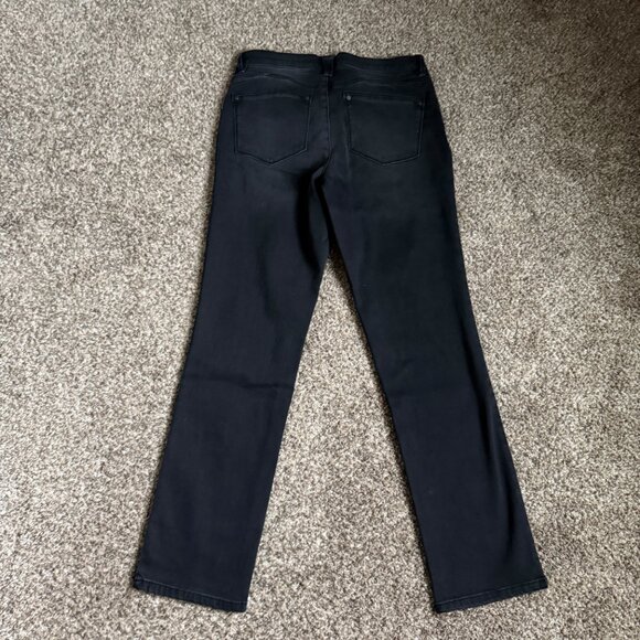 Worn Once! Wit & Wisdom Strait Leg Black Washed/Grey Jeans, Size 8 - Picture 12 of 13